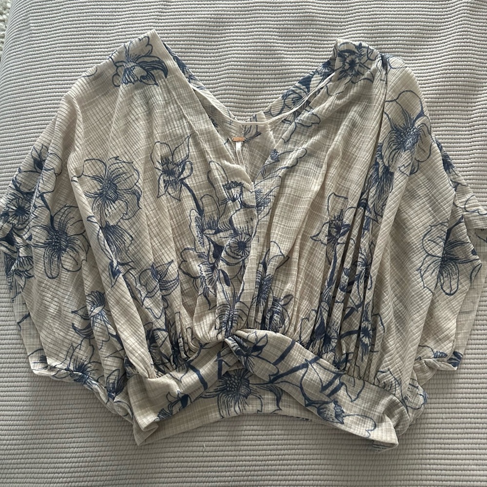 Free People Flowy Floral Top